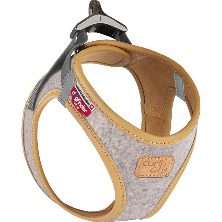Curli Vest Sele Clasp Alpine Light, Gray S
