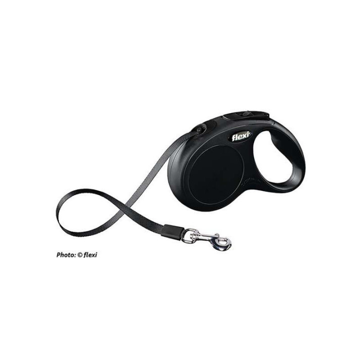 flexi New CLASSIC , S: 5 m band, svart