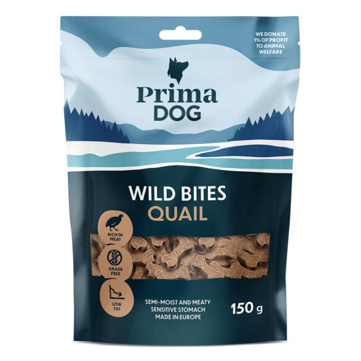 PD Wild Bites Vaktel 150g