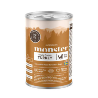 Monster Hund Vuxen Singelprotein Kalkon Burk 400 g