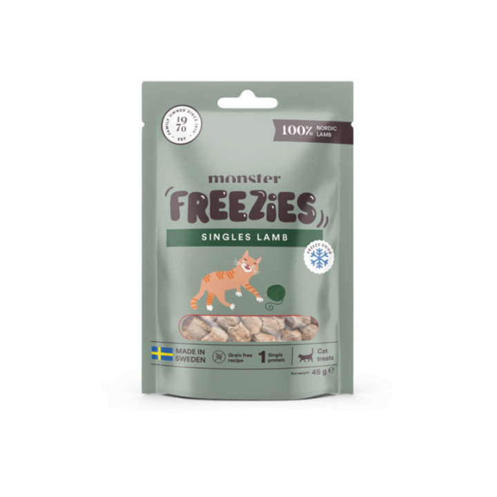 Monster Kattgodis Freezies Lamm 45 g