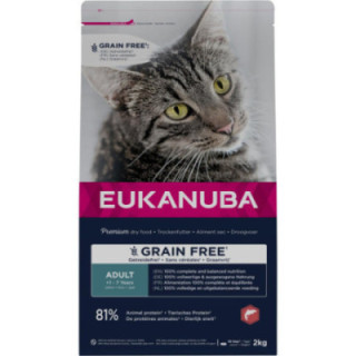 Eukanuba Katt Vuxen Spannmålsfri lax 2 kg