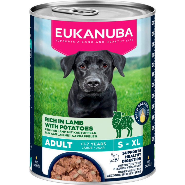 Våtfoder för vuxen hund, lam med potatis 400g