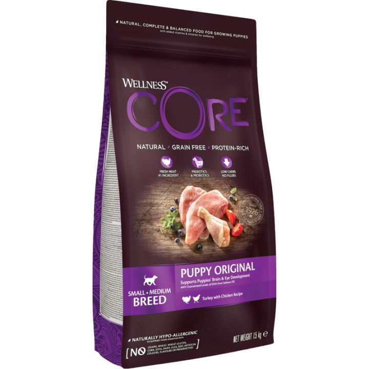CORE Valp Original för små och medelstora raser 1,5 kg