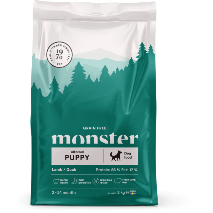 Monster foder GF valp Lamm/Anka 2 kg