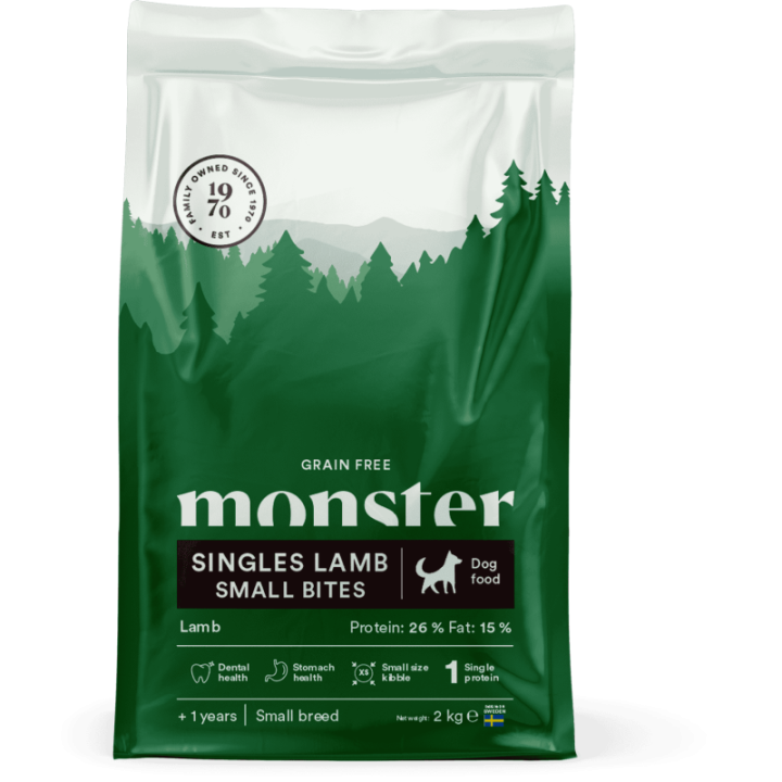 Monster Hund GF Singel Lamm små bitar 2 kg