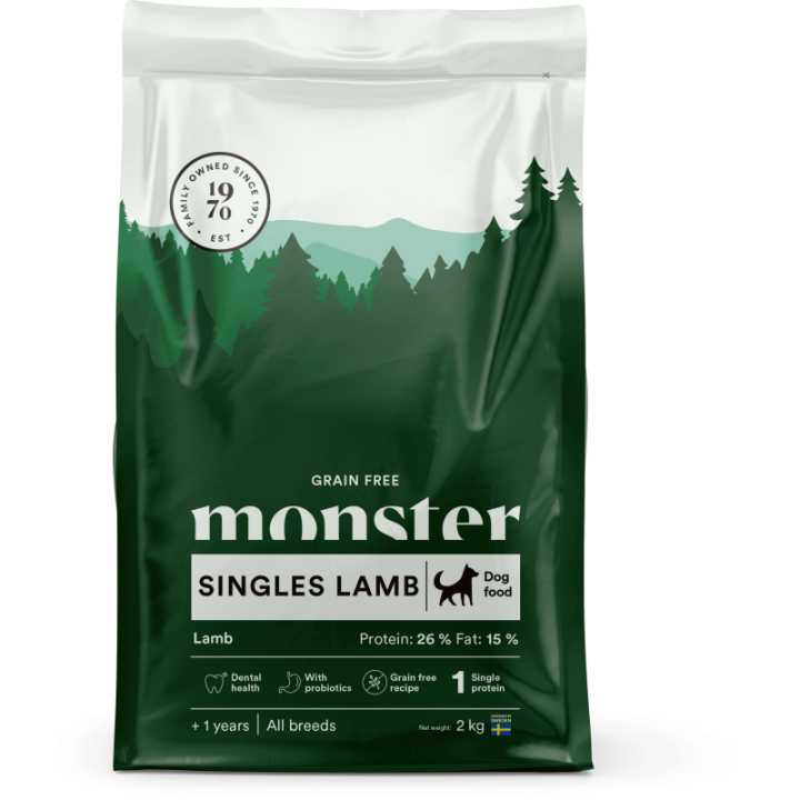 Monster Dog GF Singles Lamm 2 kg