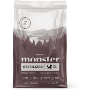 Monster Dog Orig. Steriliserad Kyckling/Kalkon 2 kg