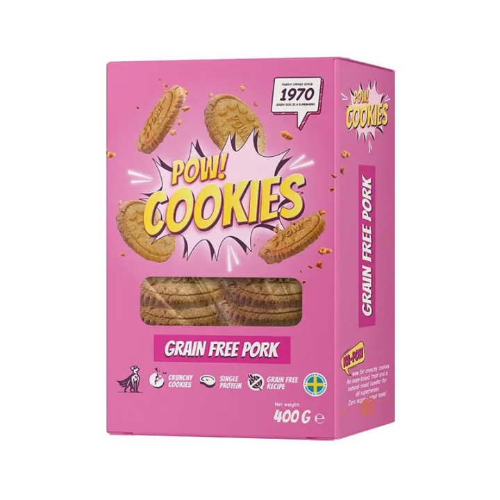POW Hundkex Spannmålsfria med fläsk 400 g