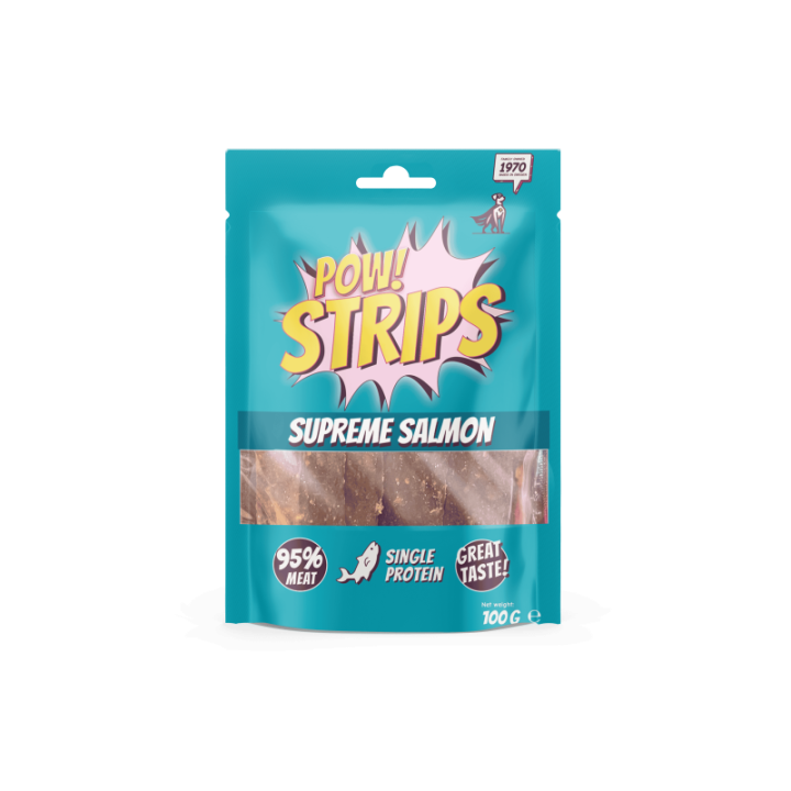 POW Strips Supreme med lax 100 g