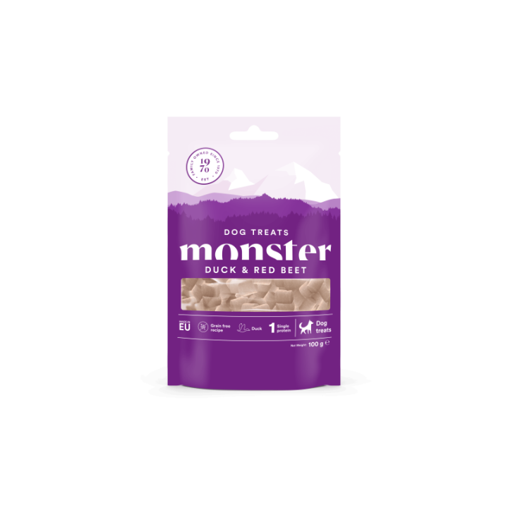 Monster Hundgodis Ugnsbakad anka/Rödbeta 100 g