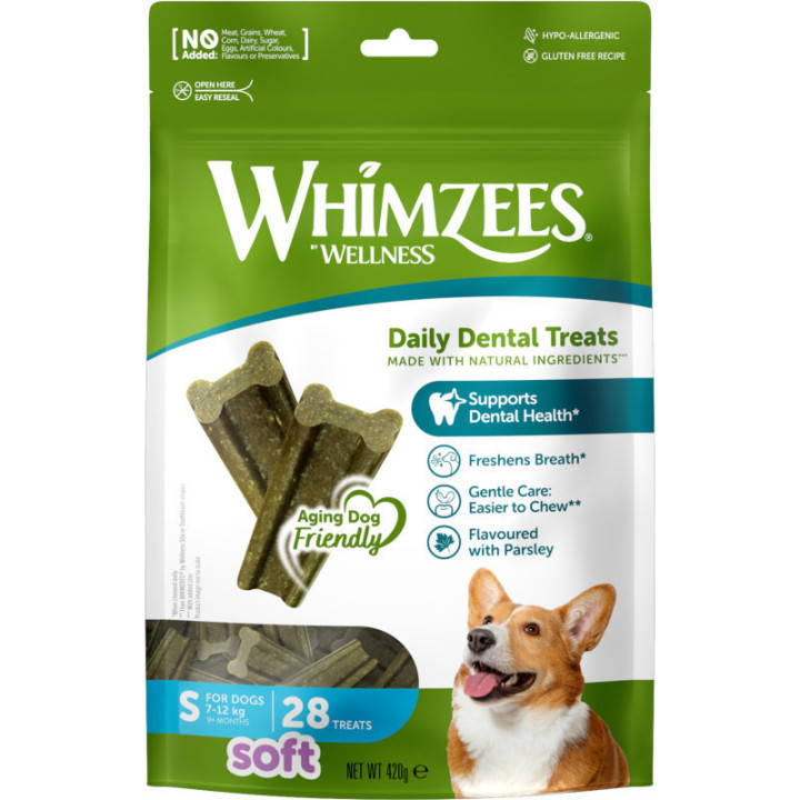 Whimzees Soft Value Bags S, 28 st, 420 g MP