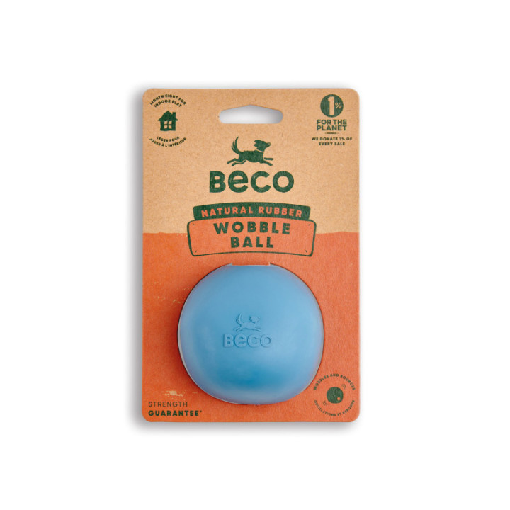 Hundleksak Wobble ball Blå Beco