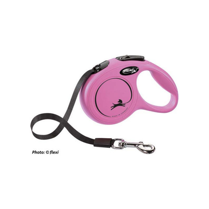 flexi New CLASSIC , XS: 3 m band, rosa