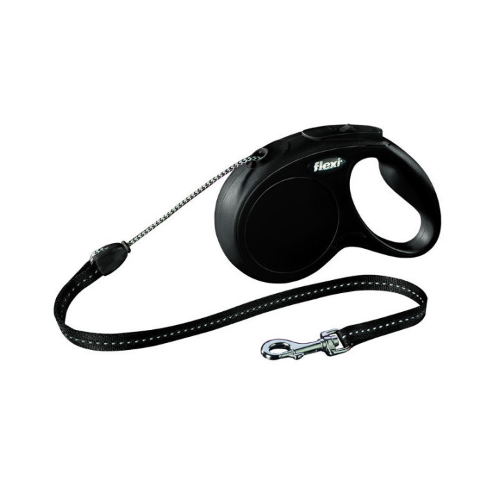 Flexi classic m snöre svart 2-5